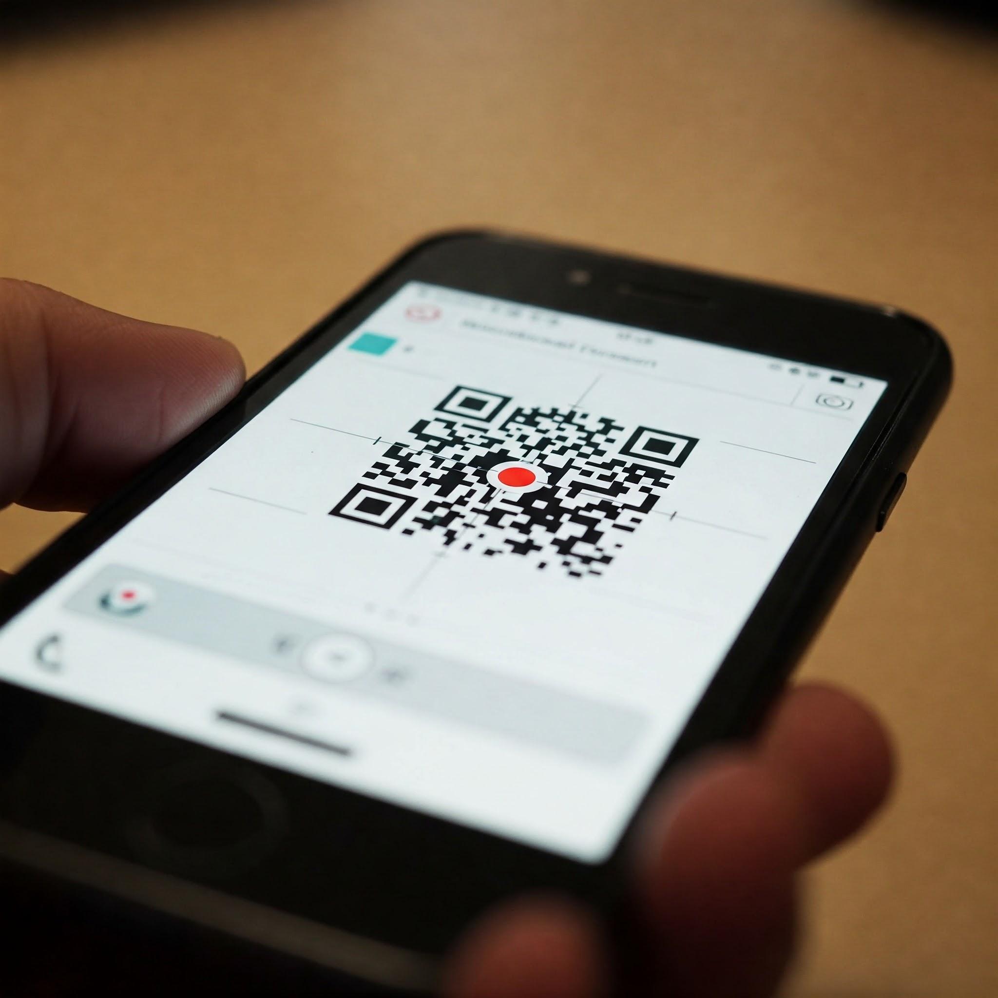 QRコードに対してカメラが近すぎたり、遠すぎたりすると、ピントが合わない