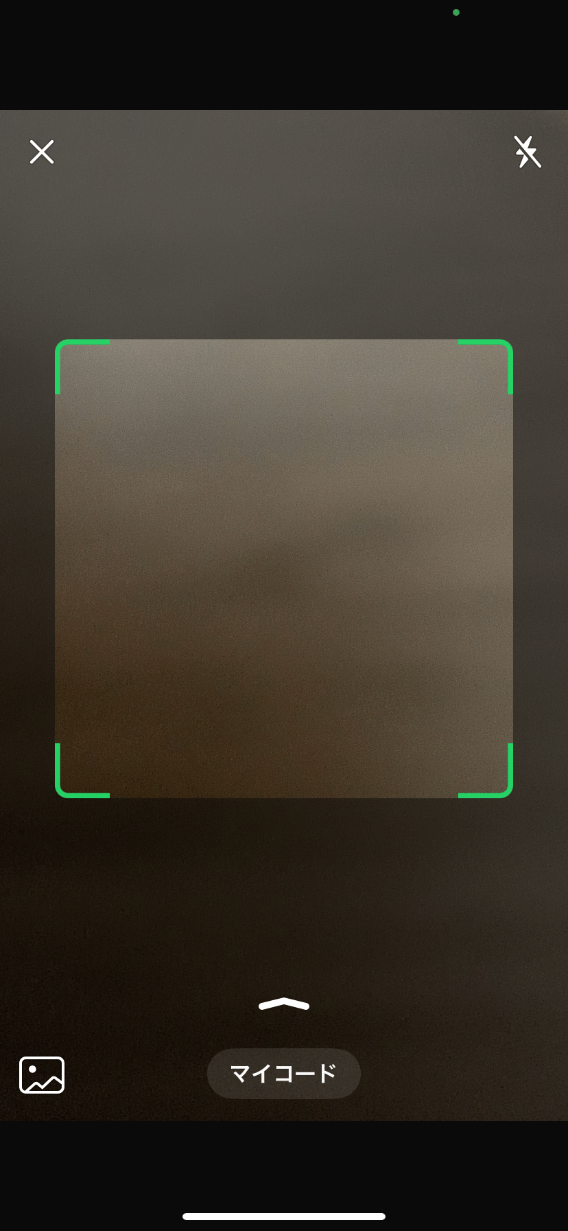 カメラが起動した画面