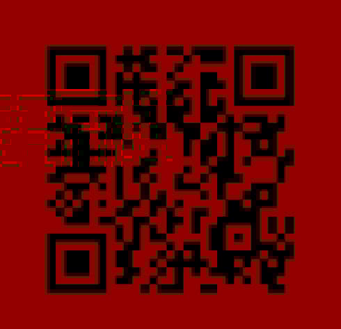 濃い背景のQRコード